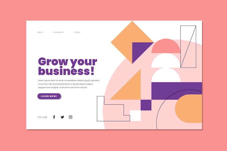 Subtiles geometrisches Muster für die Service-Seite
