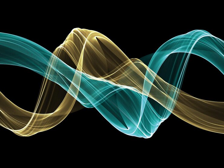 Abstrakte Darstellung von Geisteswellen